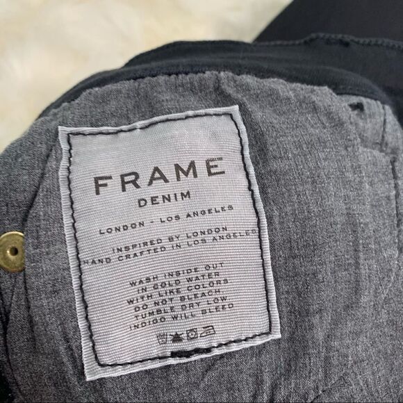 Frame black skinny jeans size 26 - Picture 5 of 7